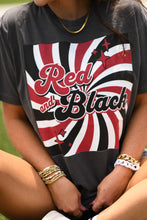 Load image into Gallery viewer, Red and Black Retro Tee
