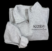 Load image into Gallery viewer, Scentsy new logo unisex 1/4 zip pull over
