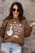 Load image into Gallery viewer, Sorry I&#39;m Late His Timing Not Mine Sweatshirt
