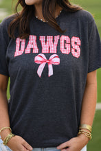 Load image into Gallery viewer, Dawgs Gingham Bow Tee
