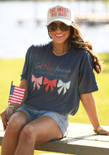 Load image into Gallery viewer, God Bless America Land That I Love Bows Tee

