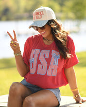 Load image into Gallery viewer, USA Stripes &amp; Bows Tee
