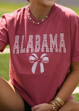 Load image into Gallery viewer, Alabama Gingham Bow Tee
