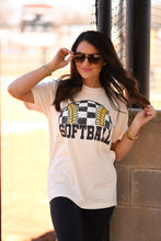 Load image into Gallery viewer, Checkered Softball Tee
