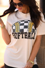 Load image into Gallery viewer, Checkered Softball Tee
