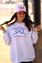 Load image into Gallery viewer, Baseball Is My Favorite Season Bow Tee/Sweatshirt

