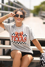 Load image into Gallery viewer, Texas Checkered Bow Tee
