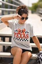 Load image into Gallery viewer, Texas Checkered Bow Tee
