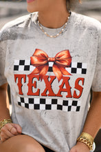 Load image into Gallery viewer, Texas Checkered Bow Tee
