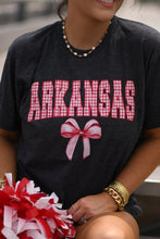 Load image into Gallery viewer, Arkansas Gingham Bow Tee
