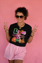 Load image into Gallery viewer, Life Is Good Stickers Tee
