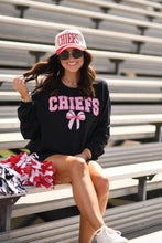 Load image into Gallery viewer, Chiefs Gingham Bow Sweatshirt
