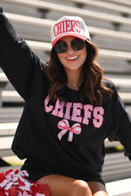 Load image into Gallery viewer, Chiefs Gingham Bow Sweatshirt
