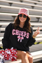 Load image into Gallery viewer, Chiefs Gingham Bow Sweatshirt

