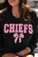 Load image into Gallery viewer, Chiefs Gingham Bow Sweatshirt
