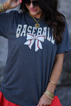 Load image into Gallery viewer, Faux Yarn Bow Baseball Tee
