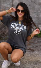 Load image into Gallery viewer, Faux Yarn Bow Soccer Tee
