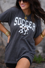 Load image into Gallery viewer, Faux Yarn Bow Soccer Tee
