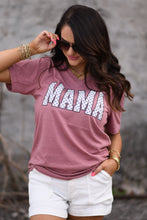 Load image into Gallery viewer, Mama Polka Dots V Neck Tee
