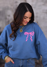 Load image into Gallery viewer, Let Me Tell You About My Jesus Bow Sweatshirt
