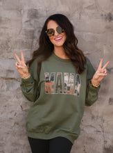 Load image into Gallery viewer, Mama Camo Faux Patch Sweatshirt

