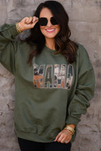 Load image into Gallery viewer, Mama Camo Faux Patch Sweatshirt
