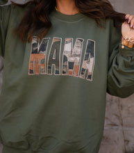 Load image into Gallery viewer, Mama Camo Faux Patch Sweatshirt
