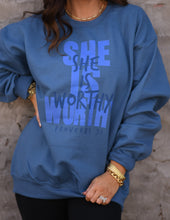 Load image into Gallery viewer, She Is Worthy Sweatshirt
