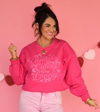 Load image into Gallery viewer, Very Demure Very Cutesy Very Lovely Sweatshirt
