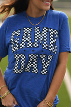Load image into Gallery viewer, *SALE* RTS Blue Checkered Game Day Tee
