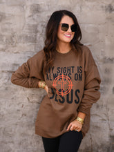 Load image into Gallery viewer, My Sight Is Always On Jesus Sweatshirt
