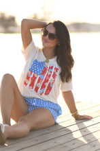 Load image into Gallery viewer, Floral Swatch Flag Tee
