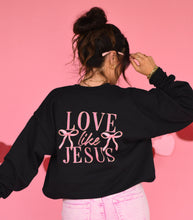Load image into Gallery viewer, Love Like Jesus Bows Sweatshirt
