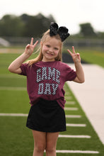 Load image into Gallery viewer, *SALE* RTS Maroon Checkered Game Day Tee

