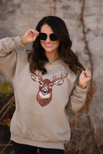 Load image into Gallery viewer, Faux Rhinestone Deer Sweatshirt
