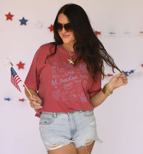 Load image into Gallery viewer, LET FREEDOM RING ICONS TEE
