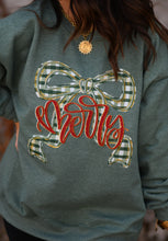 Load image into Gallery viewer, Merry Plaid Bow Tee / Sweatshirt
