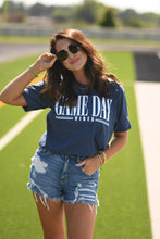 Load image into Gallery viewer, RTS Navy Game Day Vibes Tee
