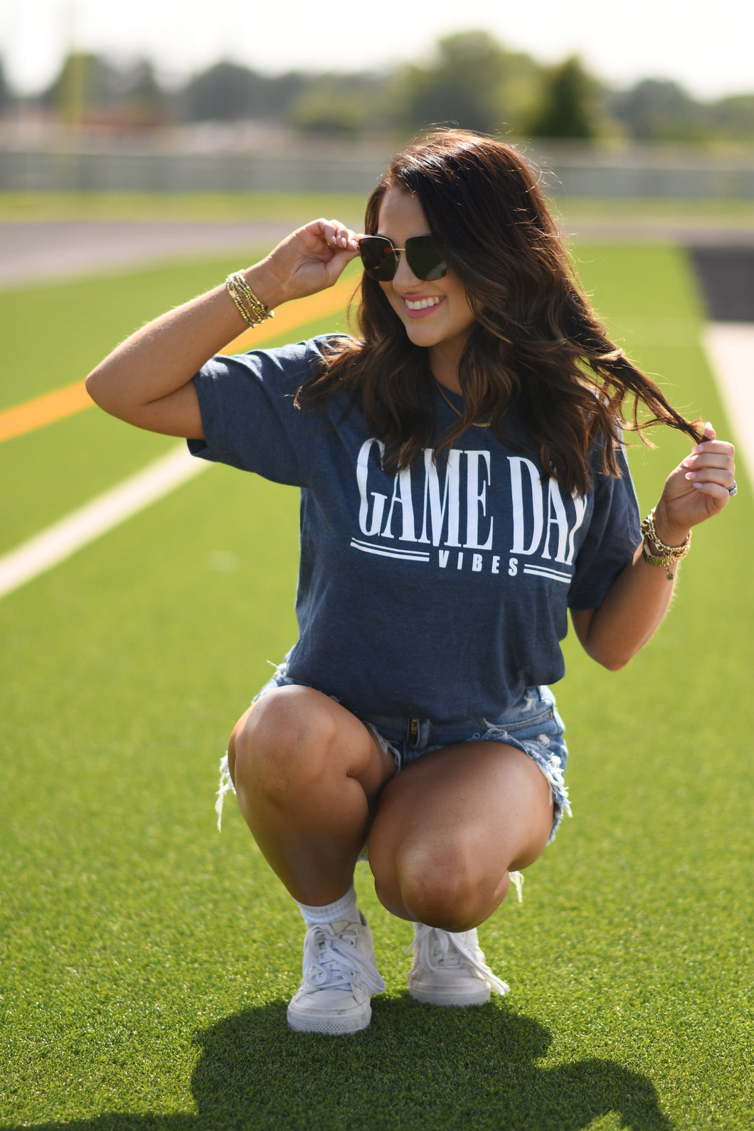 RTS Navy Game Day Vibes Tee