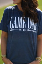 Load image into Gallery viewer, RTS Navy Game Day Vibes Tee
