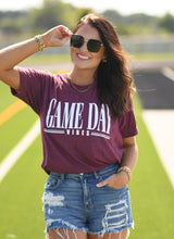 Load image into Gallery viewer, RTS Maroon Game Day Vibes Tee
