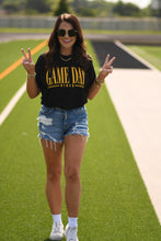 Load image into Gallery viewer, **SALE** RTS Black and Gold Game Day Vibes Tee
