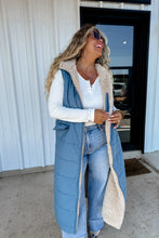 Load image into Gallery viewer, PREORDER: Reversible Sherpa Puffer Vest
