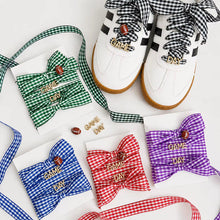 Load image into Gallery viewer, Game Day Gingham Shoe Laces *PRE ORDER*
