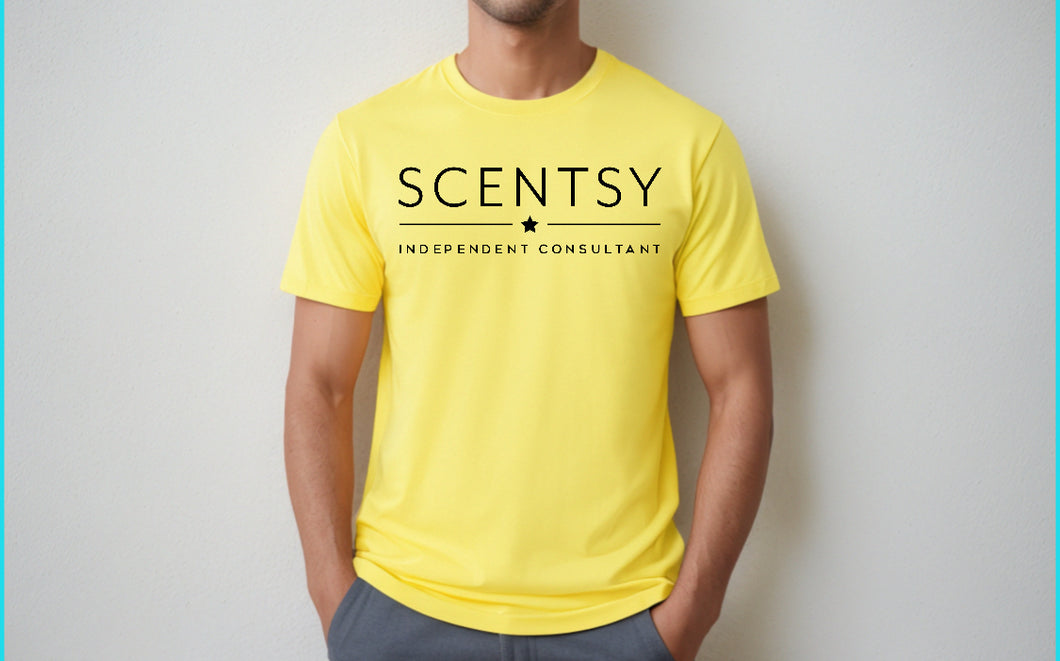 Scentsy yellow tee