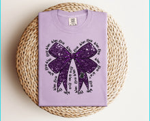 Load image into Gallery viewer, Wax boss Purple faux glitter bow with sleeve wax bars
