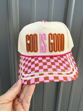 Load image into Gallery viewer, God is good embroidered hat
