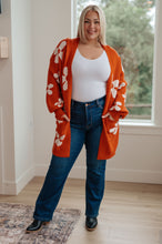 Load image into Gallery viewer, Enough Anyways Floral Cardigan in Burnt Orange
