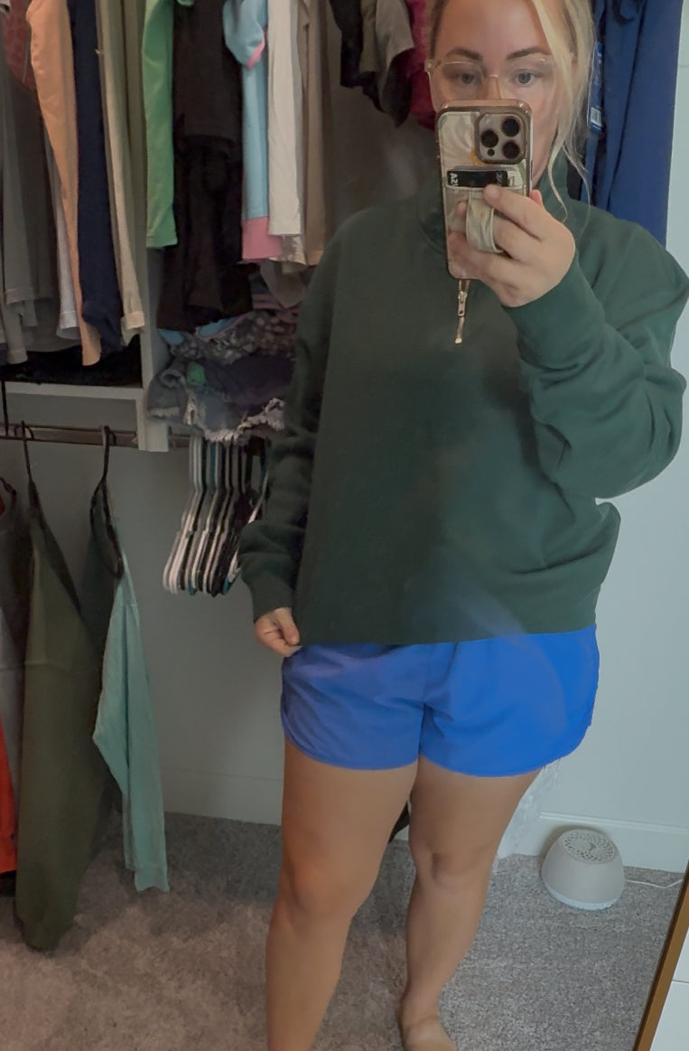 unisex light weight 1/4 zip pull over