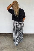 Load image into Gallery viewer, PREORDER: Haddie Wide Leg Checker Pants
